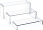 HIIMIEI Acrylic Display Riser, 3 Step 9" Large Acrylic Risers, Tiered Display by HIIMIEI