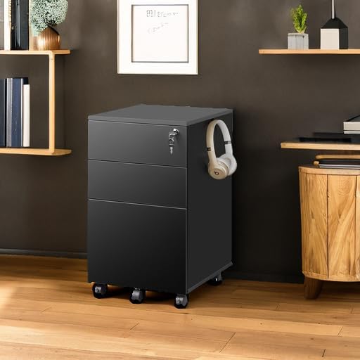 DEVAISE 3 Drawer File Cabinet - Image 5
