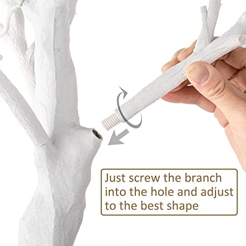 Sziqiqi White Artificial Trees for Wedding Party Decoration Fake Tree Indoor ...