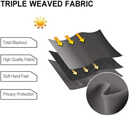 DWCN Blackout Curtains for Bedroom, Room Darkening Thermal Insulated Grommet - Image 4