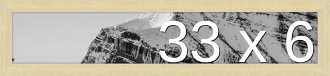 Frame It Easy 33 x 6 Wheat Wood Frame by FrameItEasy