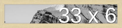 Frame It Easy 33 x 6 Wheat Wood Frame by FrameItEasy