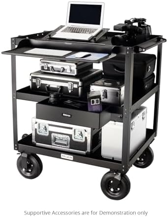 proaim bowado 36" 3-tier video camera cart, 200kg/440lb on a desk or shelf