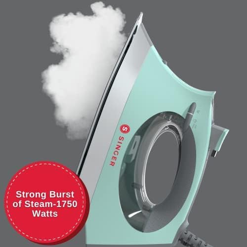 SINGER SteamCraft Plus Digital Display Iron, Five Fabric Settings, OnPoint Tip - Image 5