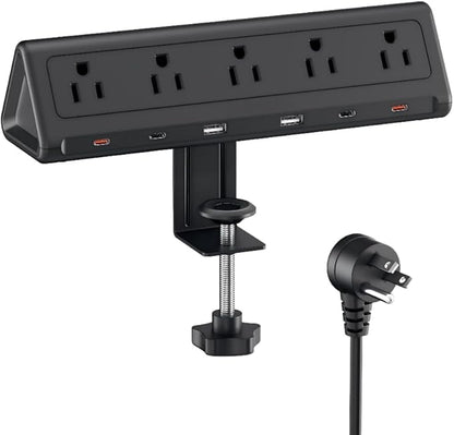 6.5 FT Desk Clamp Power Strip by anntane