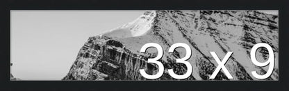 Frame It Easy 33 x 9 Black Wood Frame by FrameItEasy
