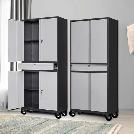 Letaya Metal Garage Storage Cabinet - Image 5