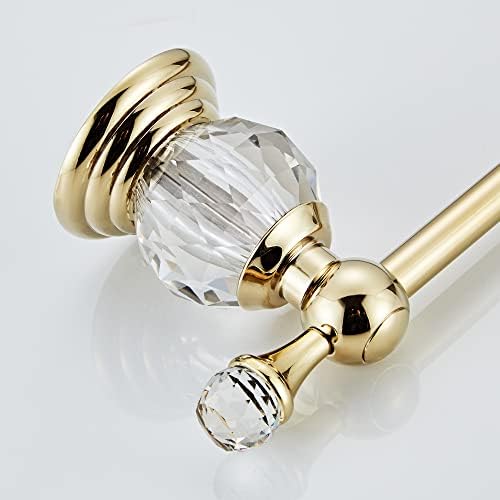 crystal bathroom hardware set,adjustable towel rack, toilet roll, close-up detail