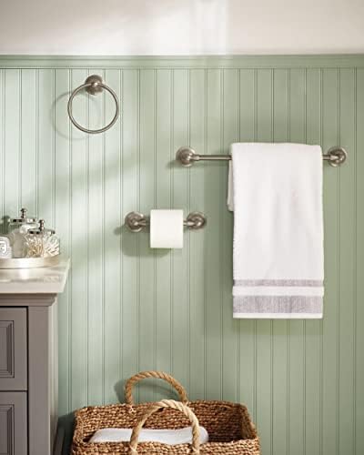 moen dn6893bn 3-piece decorative bath hardware set shown in use