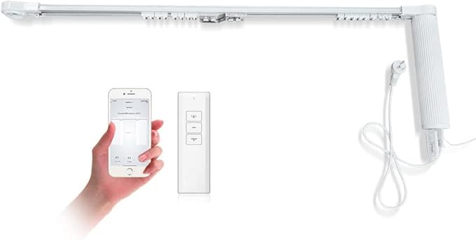 OlideSmart DIY WiFi Smart Automatic Curtain Motor Track System, Automatic by Olide