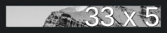 Frame It Easy 33 x 5 Black Wood Frame by FrameItEasy