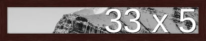 Frame It Easy 33 x 5 Merlot Wood Frame by FrameItEasy