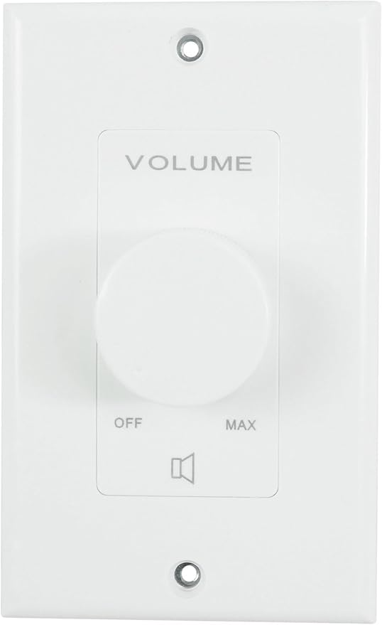 Rockville VOL70200 White 200W 70V/100V Volume Control Zone Controller, - Image 2