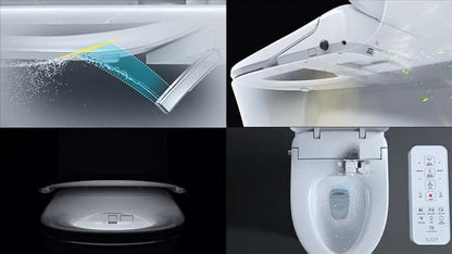 ALPHA BIDET UX Pearl Bidet Toilet Seat in Elongated White | Ultra Low Profile | - Image 6