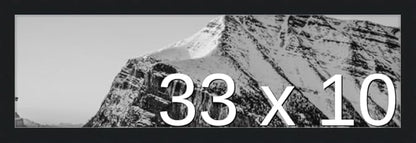 Frame It Easy 33 x 10 Black Wood Frame by FrameItEasy