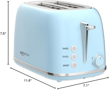 Retro 2 Slice Stainless Steel Toaster - Image 7