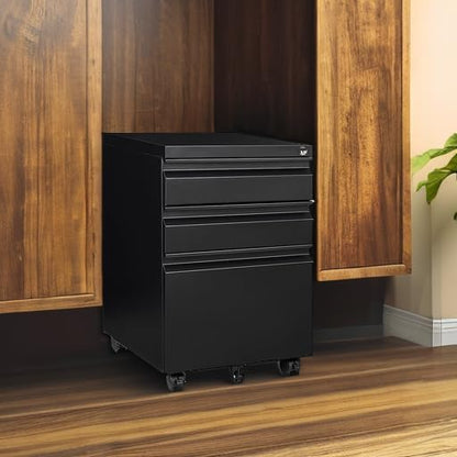 3 Drawer Mobile File Cabinet - Image 5