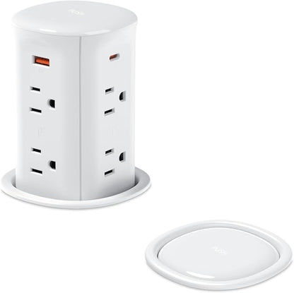 Pop Up Outlet for Countertop, Recessed Power Strip, Power Grommet 3.15 inch by Jgstkcity