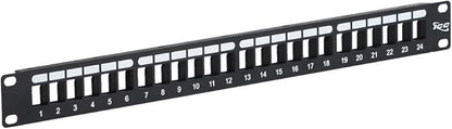 ICC 24 Port Blank Keystone 1U Patch Panel by ICC
