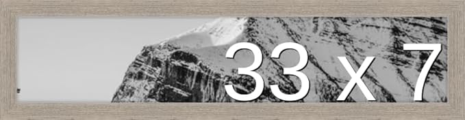 Frame It Easy 33 x 7 Rustic Gray Wood Frame by FrameItEasy
