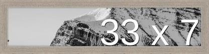 Frame It Easy 33 x 7 Rustic Gray Wood Frame by FrameItEasy