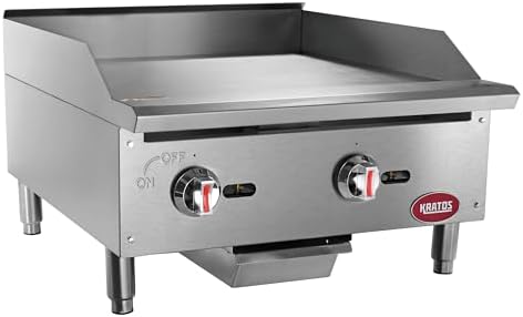 Kratos 24" Wide Commercial Countertop Griddle, Gas Hot Plate by Kratos