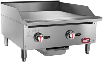 Kratos 24" Wide Commercial Countertop Griddle, Gas Hot Plate by Kratos