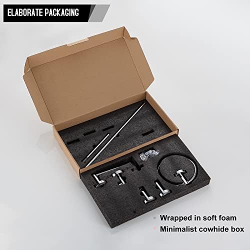 bgl bathroom accessory set chrome 4 pieces bathroom on a desk or shelf