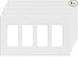 ELEGRP 4-Gang Screwless Decorative Wall Plates, Mid-Size Unbreakable by ELEGRP%7CELEGROUP