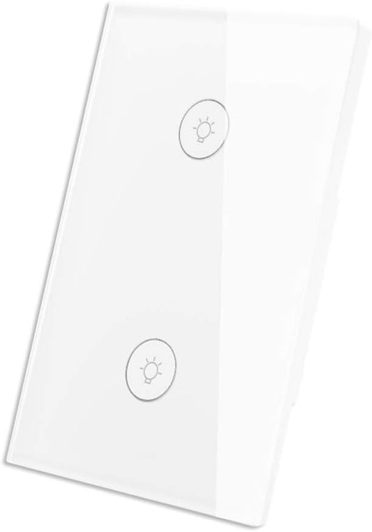 WiFi Smart Wall Touch Light Switch Glass Panel Wireless Remote Control by by MOES
