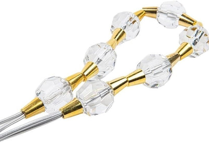 Elastic Crystal Bead Curtain Strap Storage Accessory