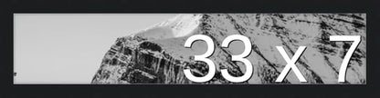 Frame It Easy 33 x 7 Black Wood Frame by FrameItEasy
