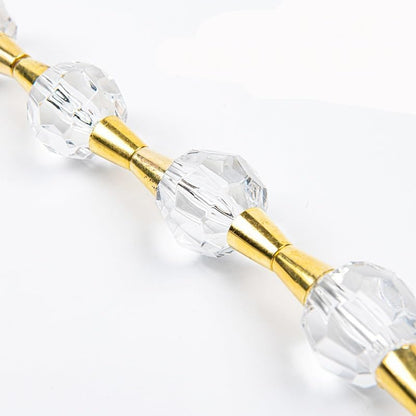 Elastic Crystal Bead Curtain Strap Storage Accessory