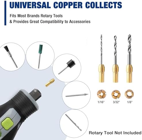 WORKPRO 698-Piece Rotary Tool Accessories Kit, Rotary Tool Bits for Easy Cutt...