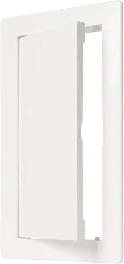 4" x 8" White Plastic Access Panel. Service Shaft Door Panel. Plumbing by Unknown