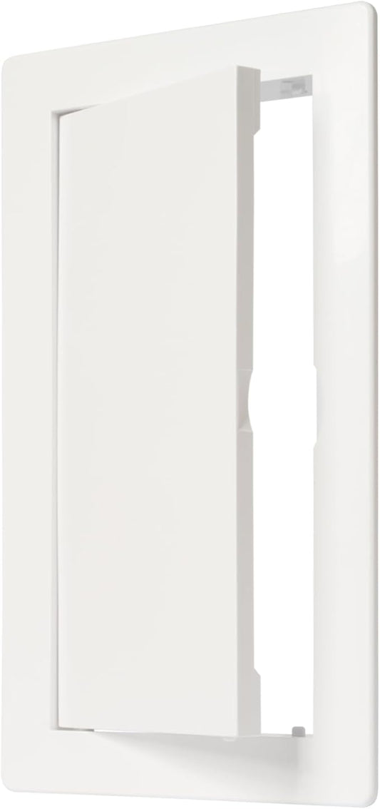 4" x 8" White Plastic Access Panel. Service Shaft Door Panel. Plumbing by Unknown