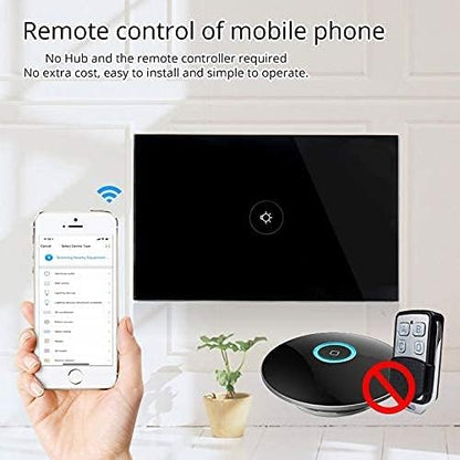 WiFi Smart Wall Touch Light Switch Glass Panel Wireless Remote Control by - Image 4