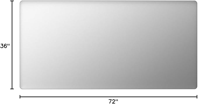 LOAAO 72X36 Inch Brushed Nickel Bathroom Mirror, Rounded Rectangle Silver Metal - Image 9