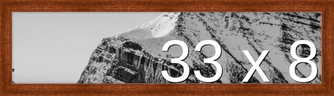 Frame It Easy 33 x 8 Russet Wood Frame by FrameItEasy