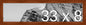 Frame It Easy 33 x 8 Russet Wood Frame by FrameItEasy