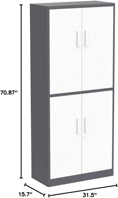 Yizosh Metal Storage Locking Cabinet - Image 3
