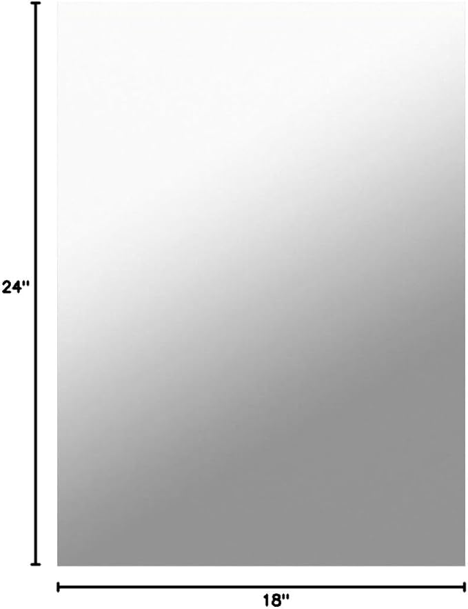 Mirrorons Frameless Wall Mirror 18" x 24", Modern Rectangle Bathroom Mirrors - Image 10