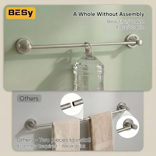 besy towel racks for bathroom wall mounted bath, side view