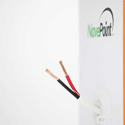 NavePoint 500ft in Wall Audio Speaker Cable Wire CL2 18/2 AWG Gauge 2 Conductor - Image 4
