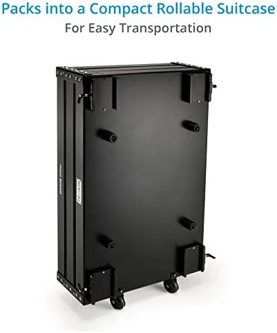 proaim bowado 36" 3-tier video camera cart, 200kg/440lb shown in use