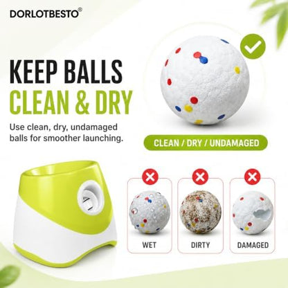 automatic ball launcher for medium dogs, 2.28-inch etpu showing dimensions