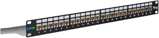 ICC 24-Port CAT6A Keystone Shielded 1U Patch Panel by ICC
