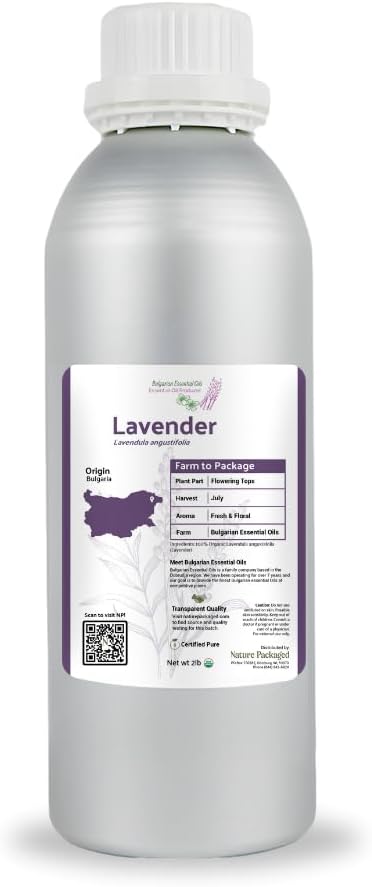 Lavender Oil - Bulgarian Essential Oils - Lavender Diffuser - Pure Therapeutic by NaturePackaged
