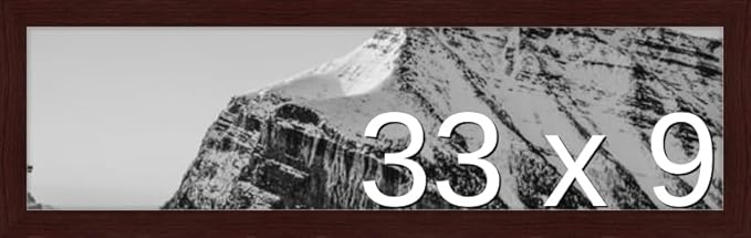 Frame It Easy 33 x 9 Merlot Wood Frame by FrameItEasy