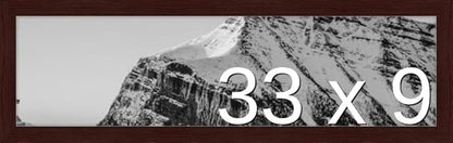Frame It Easy 33 x 9 Merlot Wood Frame by FrameItEasy